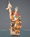 Heiligenfigur "Hl. Florian" mit Burg, 36 cm