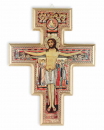 Franziskuskreuz für die Wand 11,5 x 15 cm