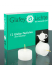 12 Glafey-Teelichte 35 mm Ø ca. 8 Std. Brenndauer