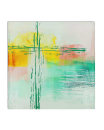 Glasquader Kreuz farbig 8 x 8 cm, farbig bedruckt