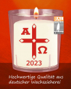 Lichterbecher mit Jahreszahl 50 Kerzen 60 x 50 mm