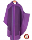 Kasel violett mit Lichtstreifendesign