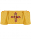 Segensvelum gold / rot 300 x 50 cm mit Kreuz