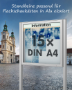 Ständerpaar zum Einbetonieren quadratisch Alu