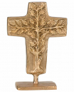 Stehkreuz Lebensbaum, 11 x 7,5 cm, Bronze