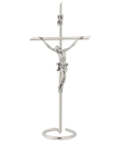 Stehkreuz versilbert 21 cm hoch
