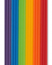 Rundstreifen aus Wachs 2 x 230 mm in Regenbogenfarben