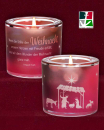 Glaswindlicht 6cm , "Die Stille der Weihnacht"