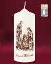 Weihnachtskerzen 12 St. im Karton, 150x60 mm, Gesegnete Weihnachten