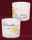 Teelicht-Glas "Weihnachten / Poesie"