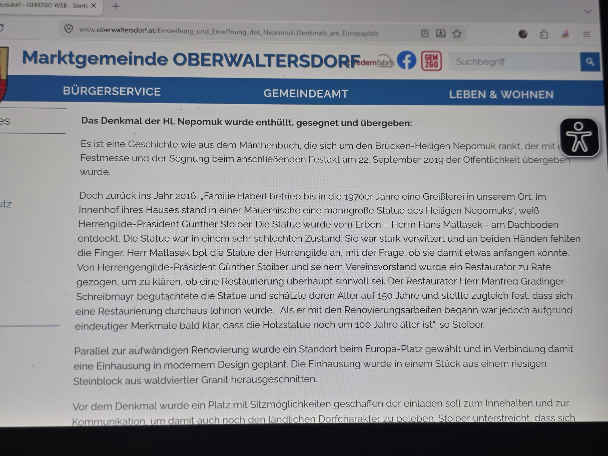 Zeitungsartikel